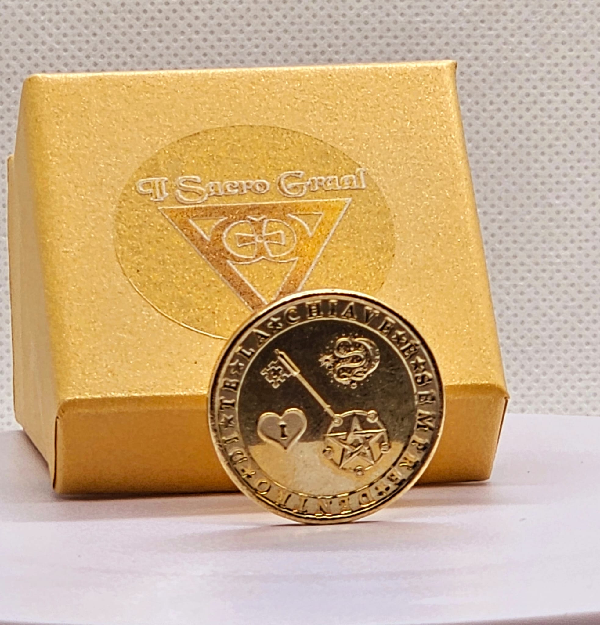 La Moneta del Sacro Graal    ABBONDANZA,EQUILIBRIO, PROTEZIONE (SPEDIZIONE  GRATUITA)